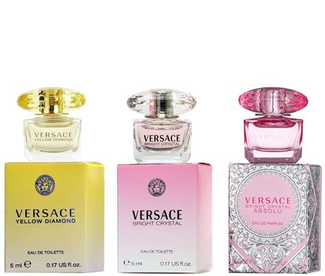 Versace Miniature Variety Trio Collection Perfume Set de regalo 